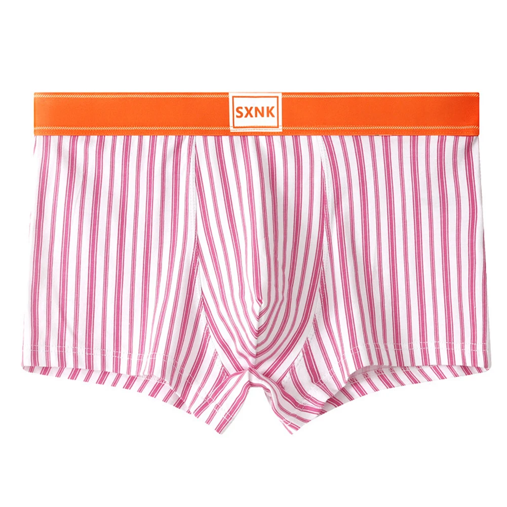 

Для повседневного ношения, классическое нижнее белье в полоску, шорты-боксеры, брюки с защитой от подшивки, новая дышащая хлопчатобумажная ткань