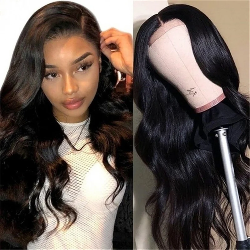 European and American style women's long curly hair wig, gradient T-color, large waves, synthetic fiber full headpiece