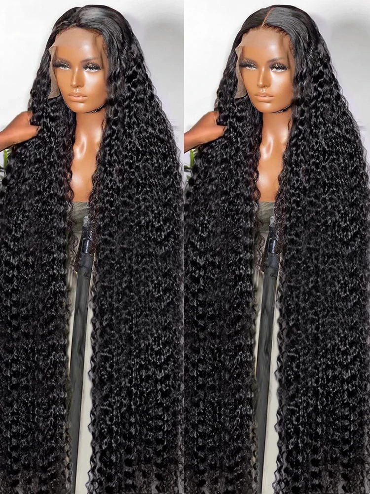 

Wear And Go Glueless Human Hair Wig 7x5 Glueless Wig Transparent Curly Human Hair Deep Wave 13x4 13x6 HD Lace Frontal Wig