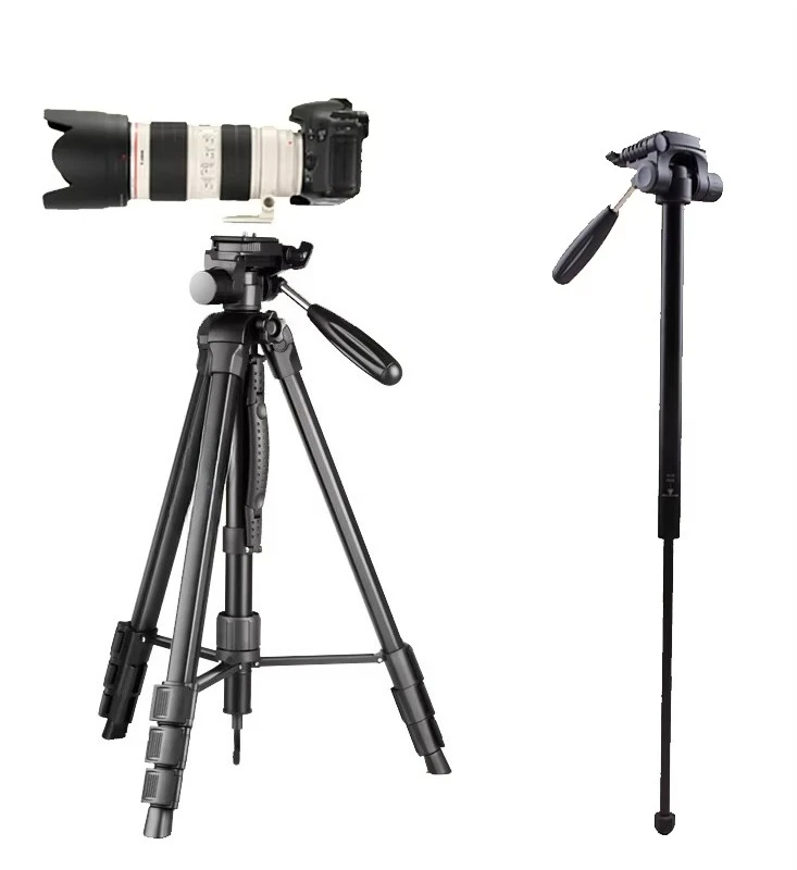 Hot Selling Panoramic Ball Tripod Convertible Extension Monopod  Stand With Portable Carrying Bag