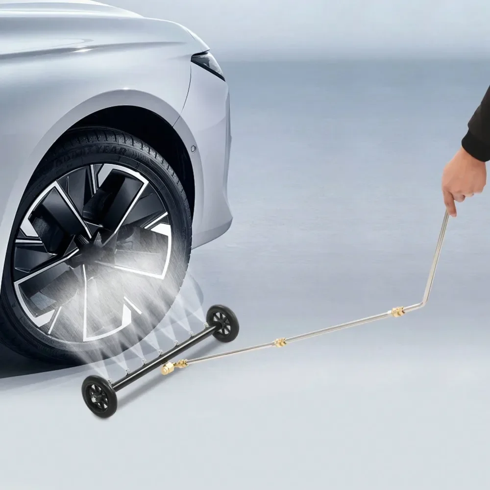 

Washer Water Broom, 2In1 7Hole Nozzle HighPressure Cleaning Machine Water Gun, Under Car Pressure Washer Attachment