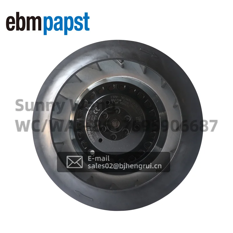 ebmpapst R2E180-CB28-01 R2E180-CB28-17 AC 230V 2550RPM 180mm0.28A 54W Fresh Air System Centrifugal Cooling Fan