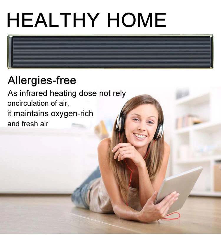 1000 واط 7 ~ 13 متر مربع الراقية تصميم فناء لوحة خارجية جدار كهربائي مشع مقاوم للماء الأشعة تحت الحمراء سخان #3
