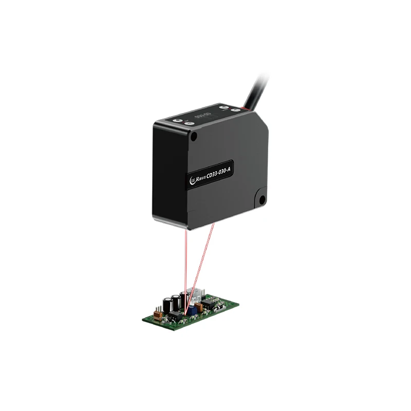 

2026 LE Raun Industrial Laser Displacement Sensor CD33 Series Modbus RS485 High Accuracy 0.1% 12-24V DC IP67 Protection CE