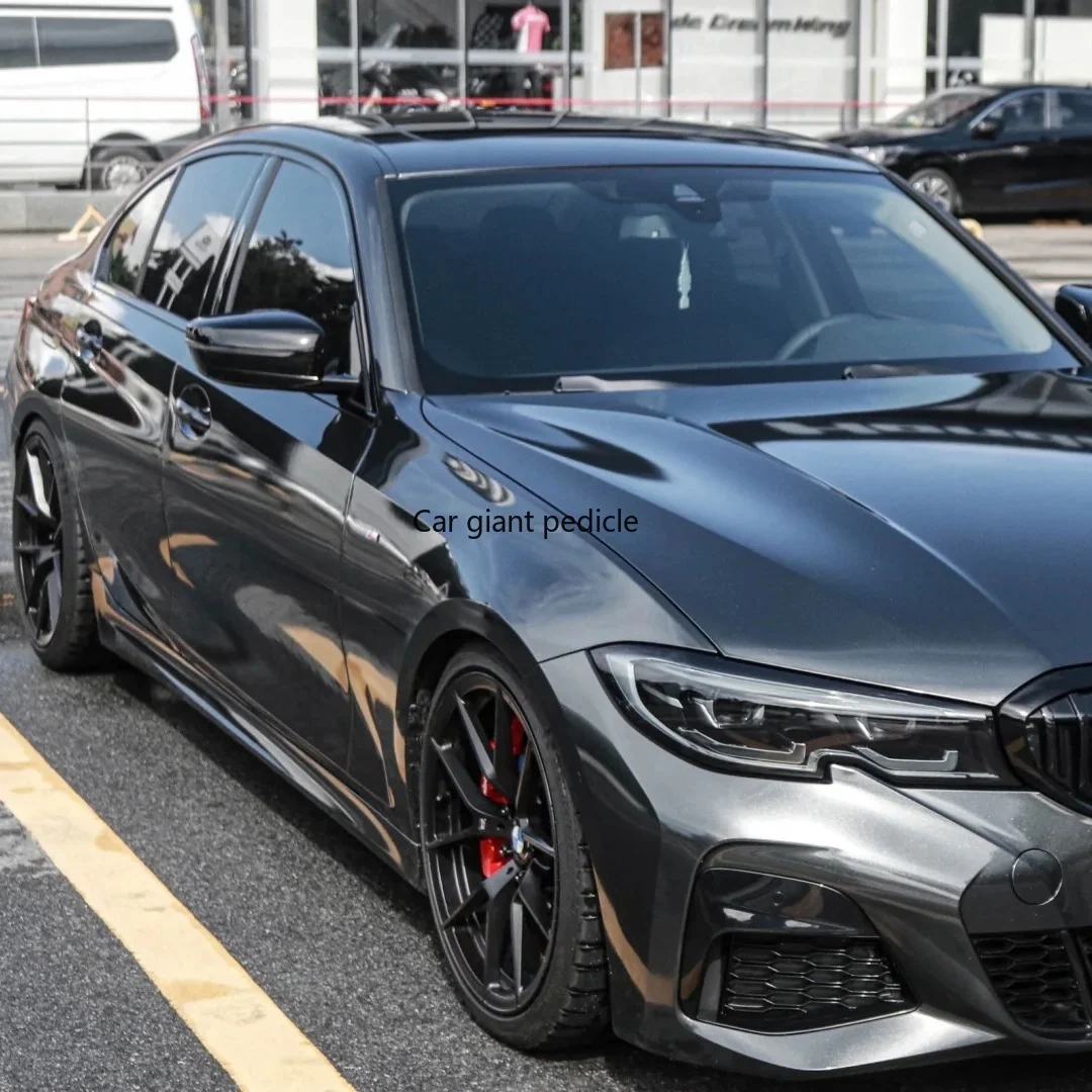 Highest quality Gloss Charcoal Grey vinyl Wrap Film Car Wrap Film Non degumming Non fading quality Warranty 1.52M*17M roll