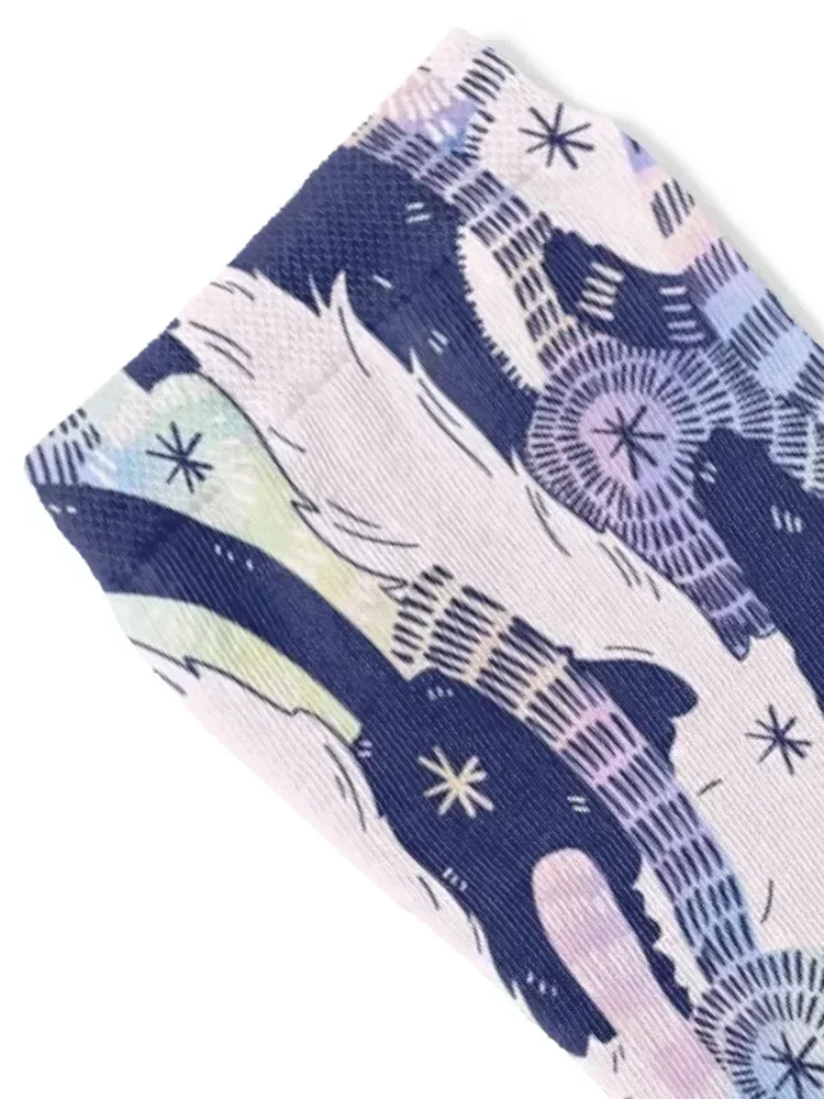 Cat Butts in Holographic Socks Novelties snow gift Sports Boy Child Socks Women's