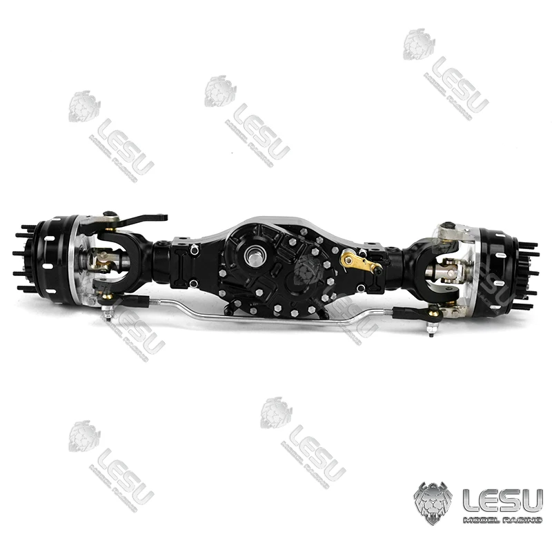 LESU differenziale in metallo anteriore attraverso l\'asse di riduzione della ruota 1/14 RC Truck Tamiyaya TH16478