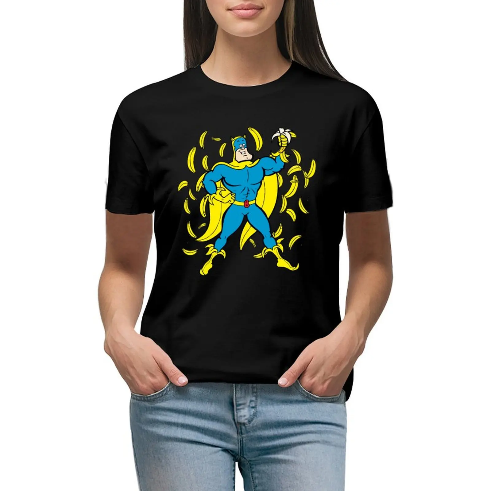 

Bananaman T-shirt shirts graphic tees cute tops T-shirt Women