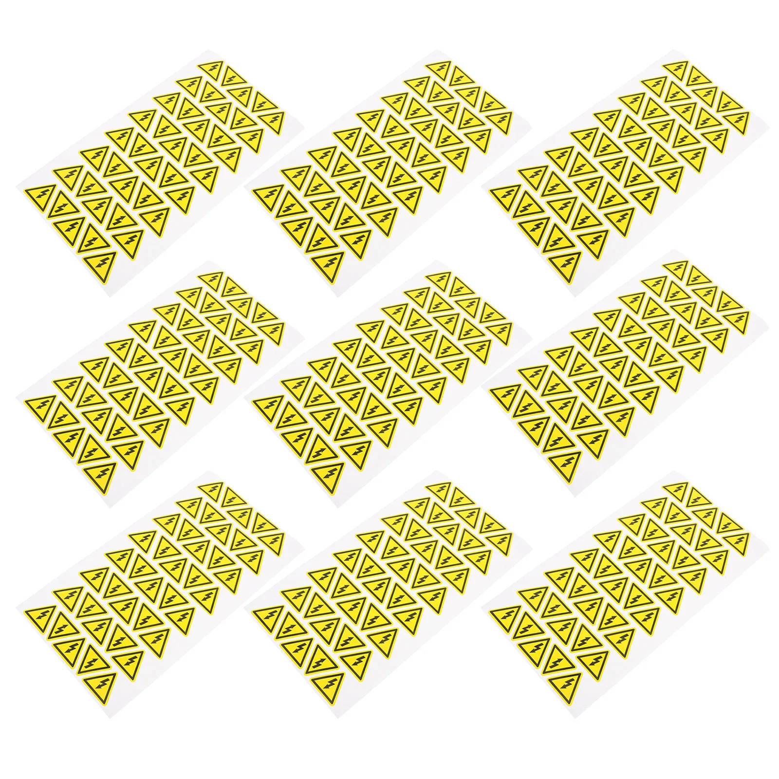 

400pcs Electric Warning Stickers Yellow Triangle Safety Labels Adhesive Danger Signs Caution Decals For Electrical Panels