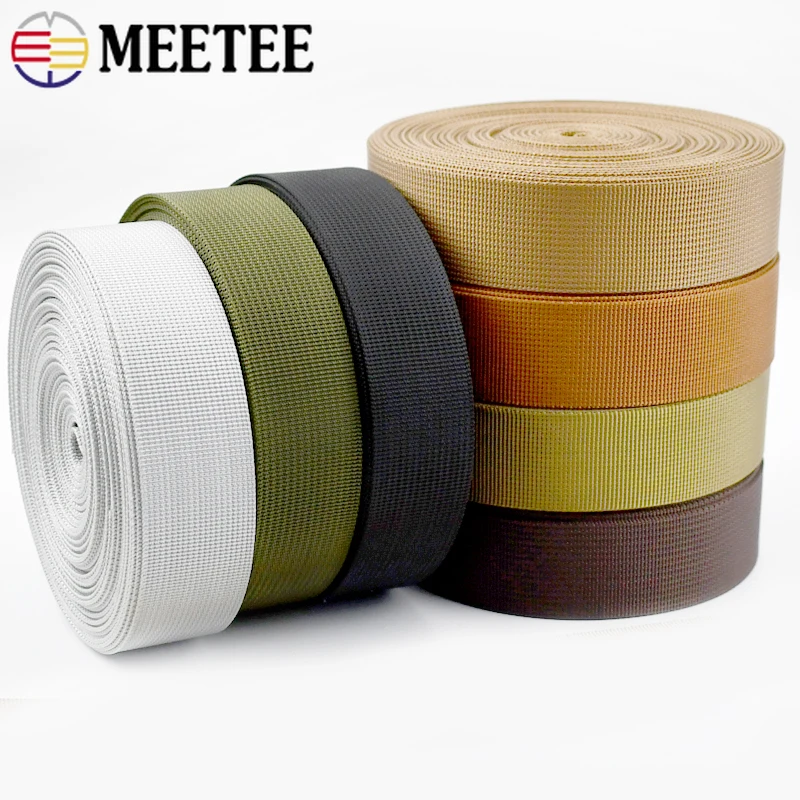 5Meters 20/25/32/38/50mm Nylon Webbing for Strap Safety Belt Knapsack Ribbon Tape Band DIY Bag Bias Binding Sewing Accessories