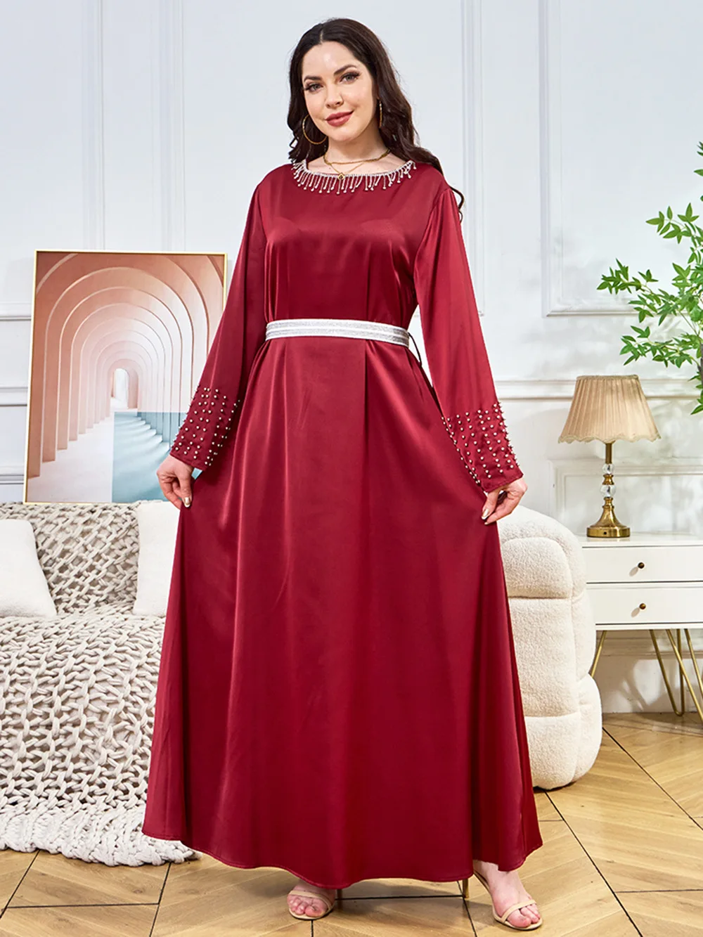 Vestido Longo Ramadan Abaya Islam Arabic Muslim Modest Long Hooded Dress Women's Kaftan Mujer Robe Longue Femme Musulmane WY2202