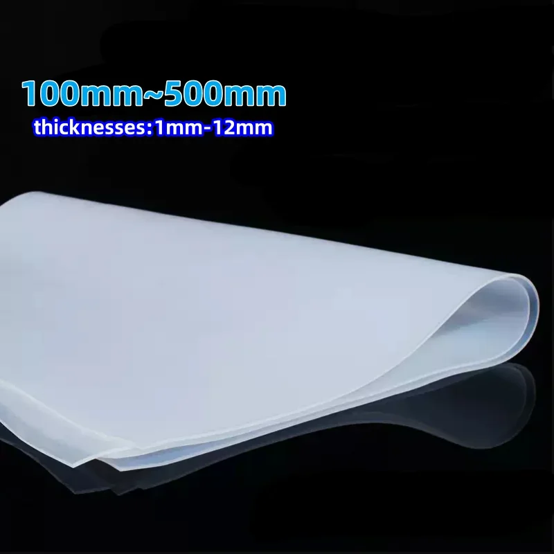 Top Quality1PC Translucent Silicone Rubber Sheet White Silicone Gasket High Temperature Resistance wear resistant Silicone Sheet