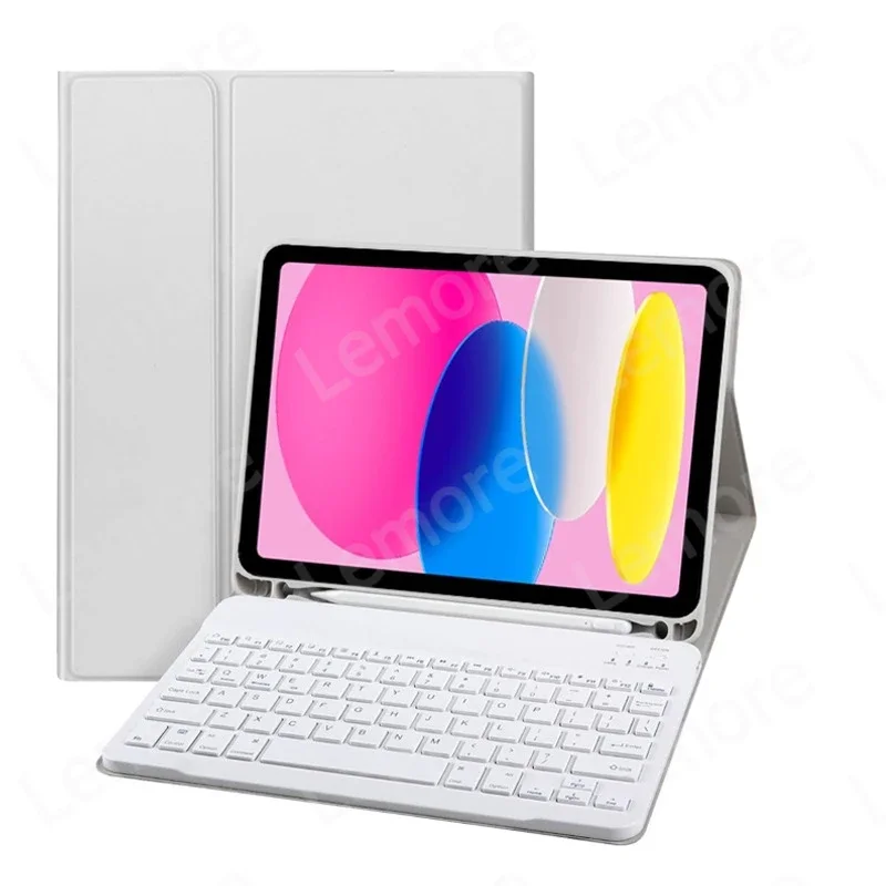 Casing iPad Generasi ke-11 11 Inci A16 2025, Keyboard Tablet Bluetooth Penutup Untuk Apple iPad 11th A16 2025 Stand Shell Funda