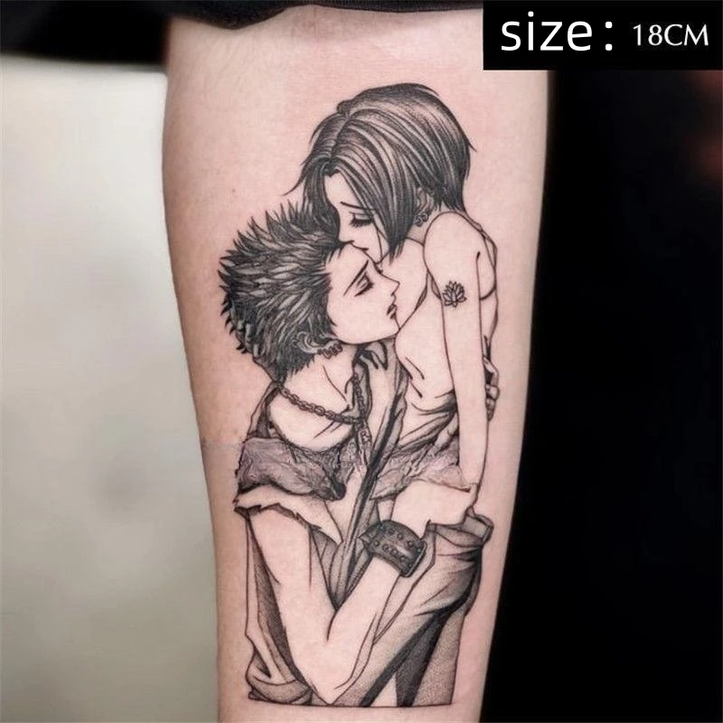 

Oosaki Nana Honjo Ren Anime Temporary Tattoos Cartoon Black Transfer Tattoo Body Art Waterproof Fake Tatoo Sticker
