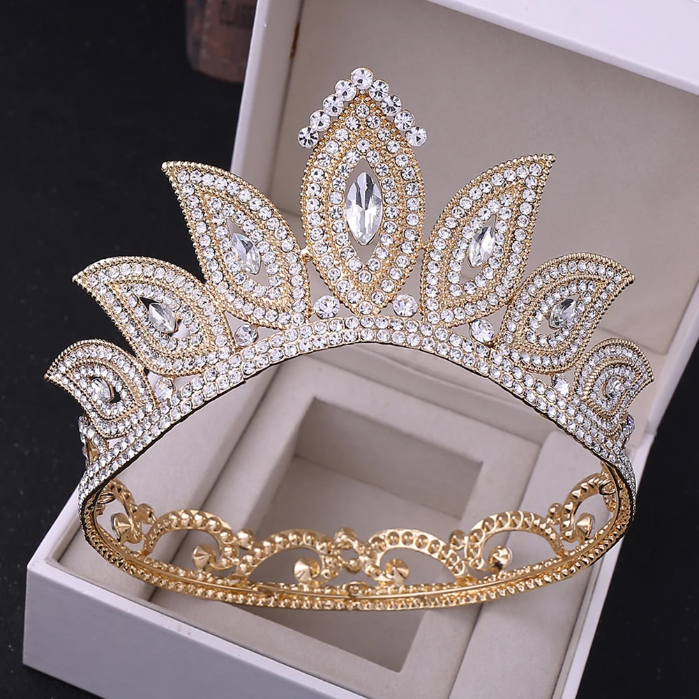 

Bridal Baroque Crown Hair Accessories Baroque Headwear Headpiece Vintage Wedding Banquet Party Elegant Bridal Crown