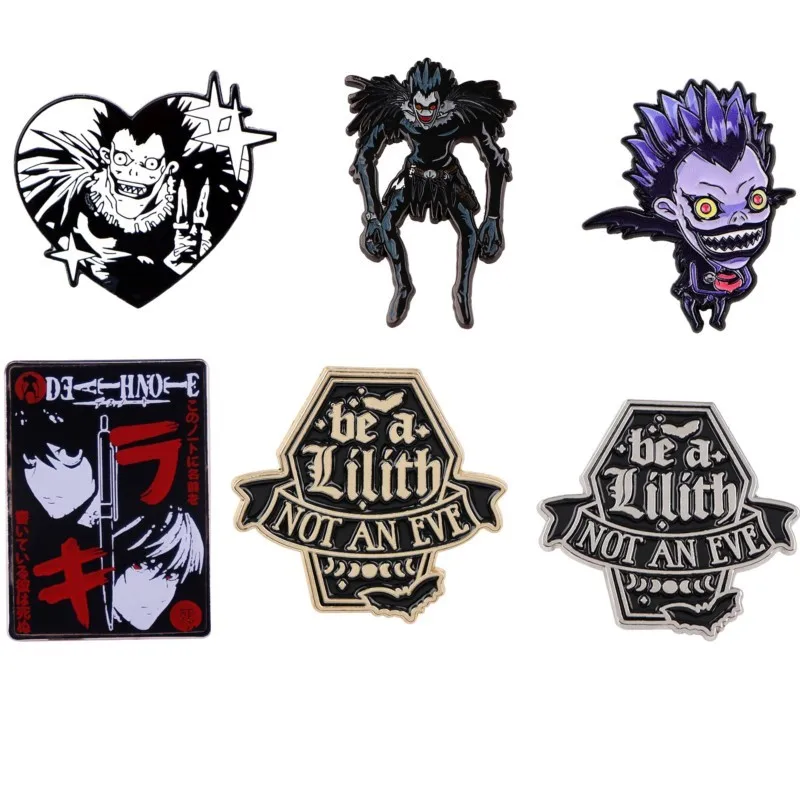 Cute Gothic Dark Demon Monster Cartoon Enamel Pins Anime Figure Lapel Brooch Backpack Hat Clothes Daily Outfit Decor Badges