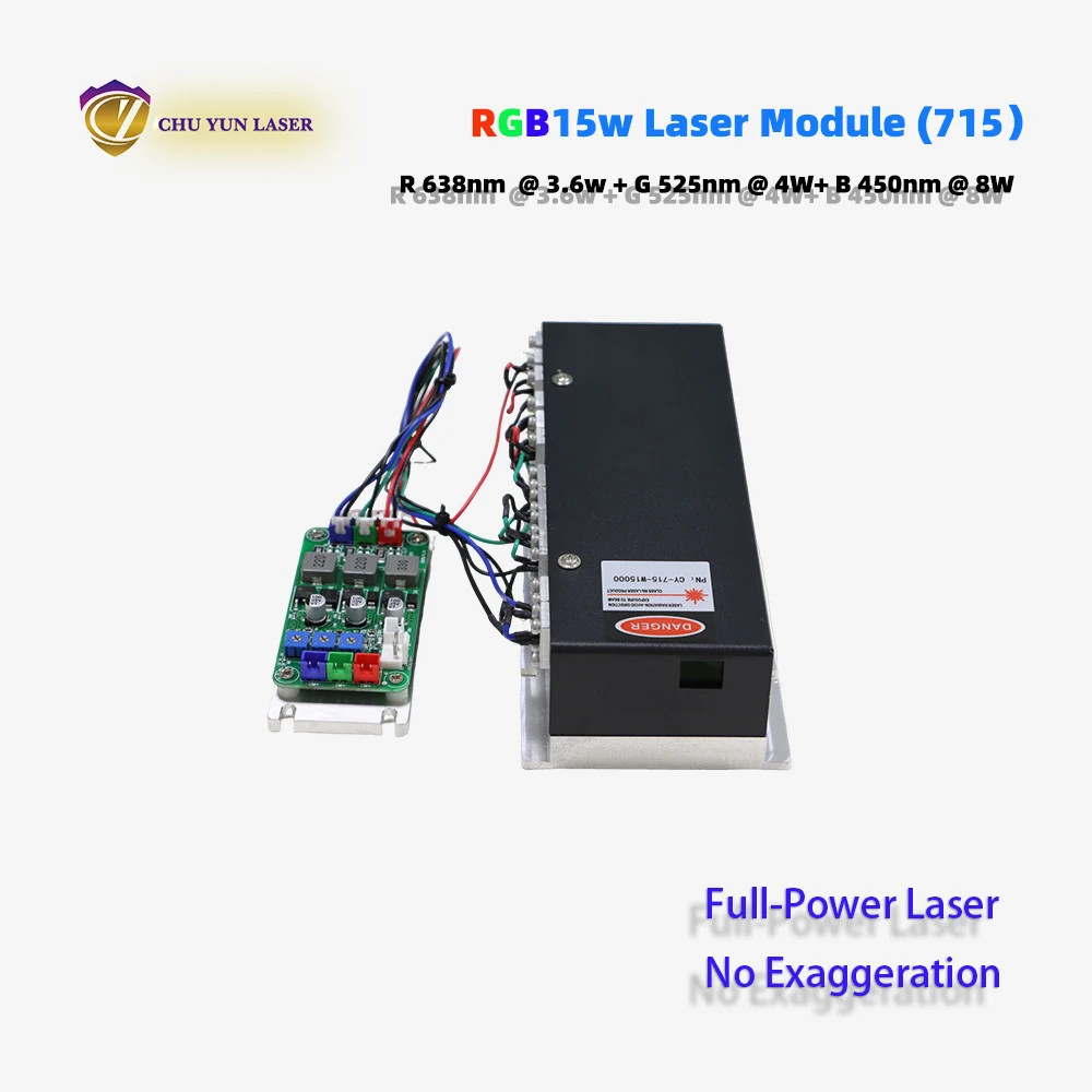 rgb15w laser module with good beam for laser light parts TTL & ANALOGUE laser show lamp