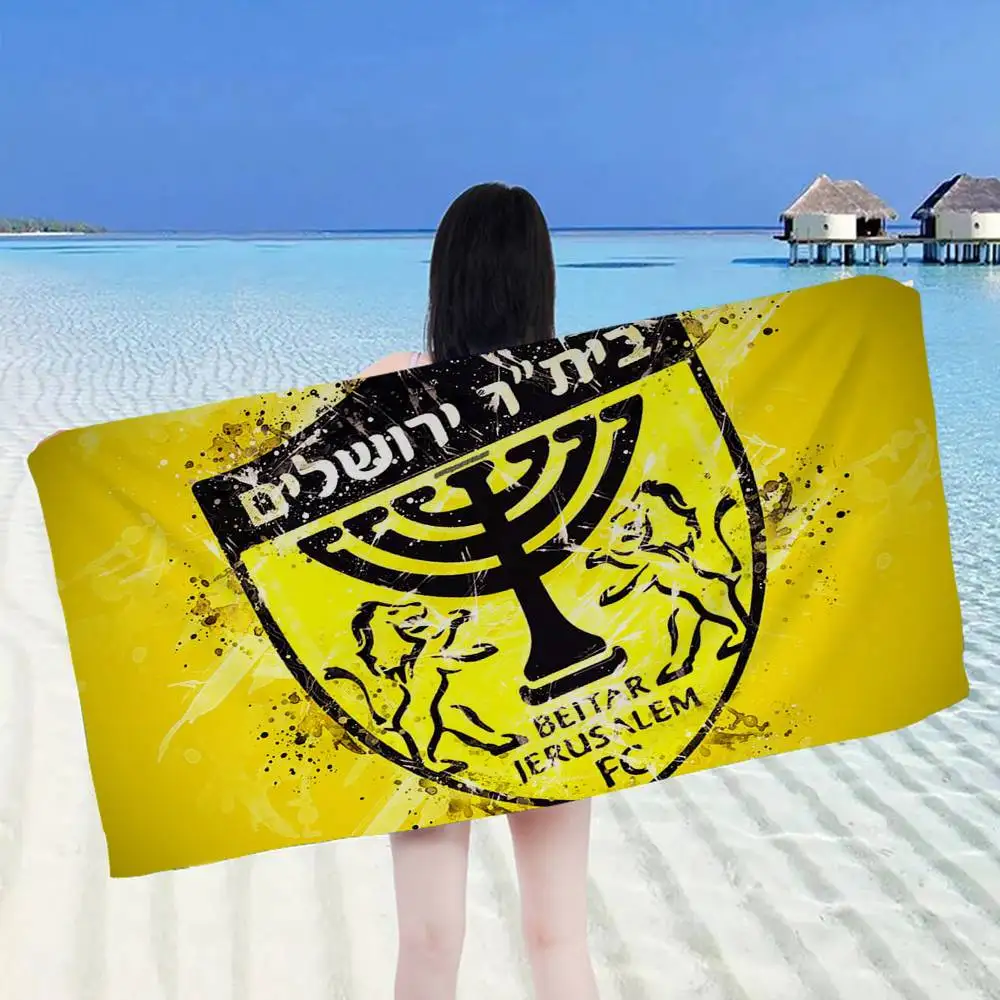 B-Beitar J-Jerusalem F-FC  Microfiber Printed Beach Towel Mountain Climbing Yoga Beach Swimming Running Absorbent Soft Towel