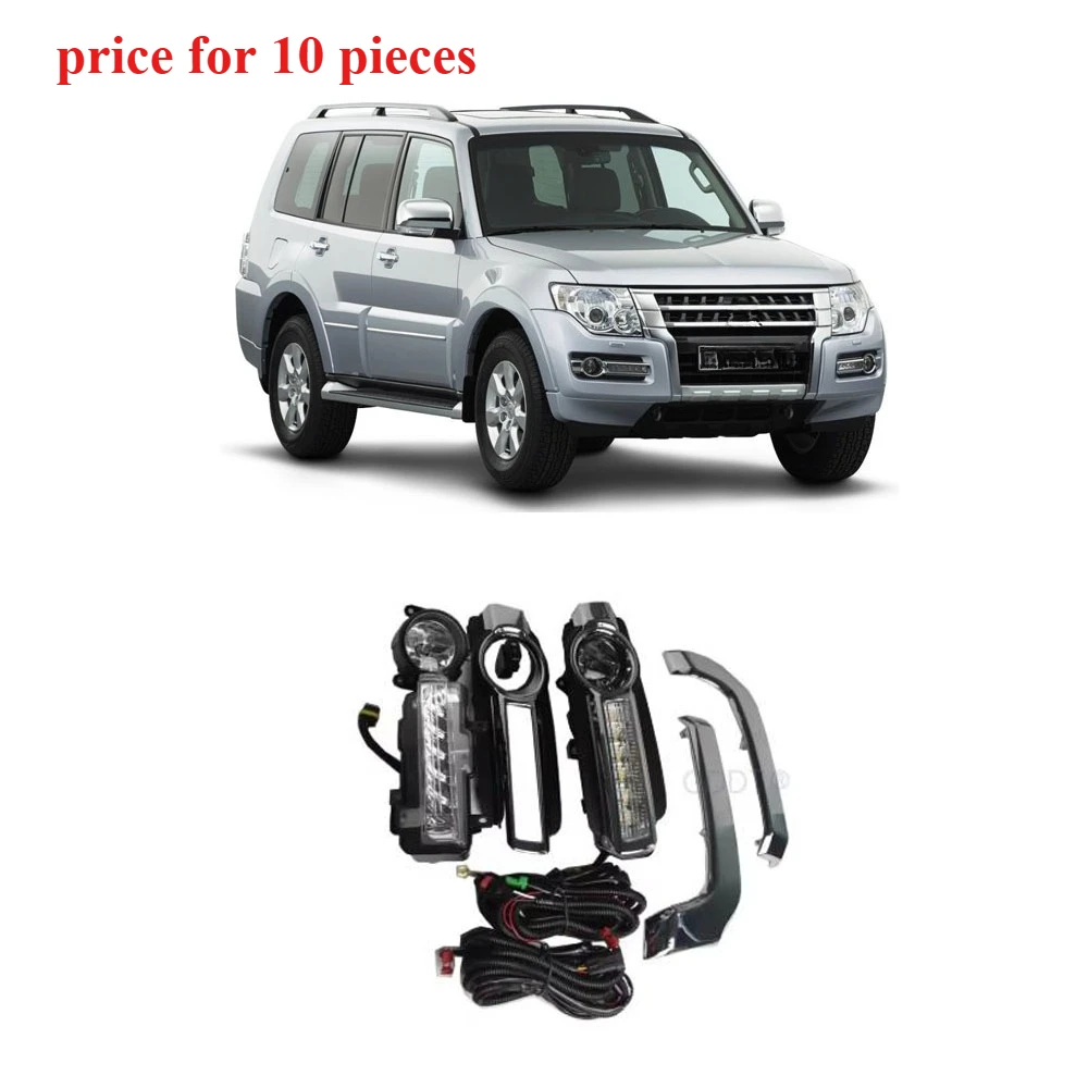 

10 Piece Kit Dual Color Daytime Running Driving Light for Montero V98 Led DRL for Pajero Turn Signal Lamp for Shogun V97 V98