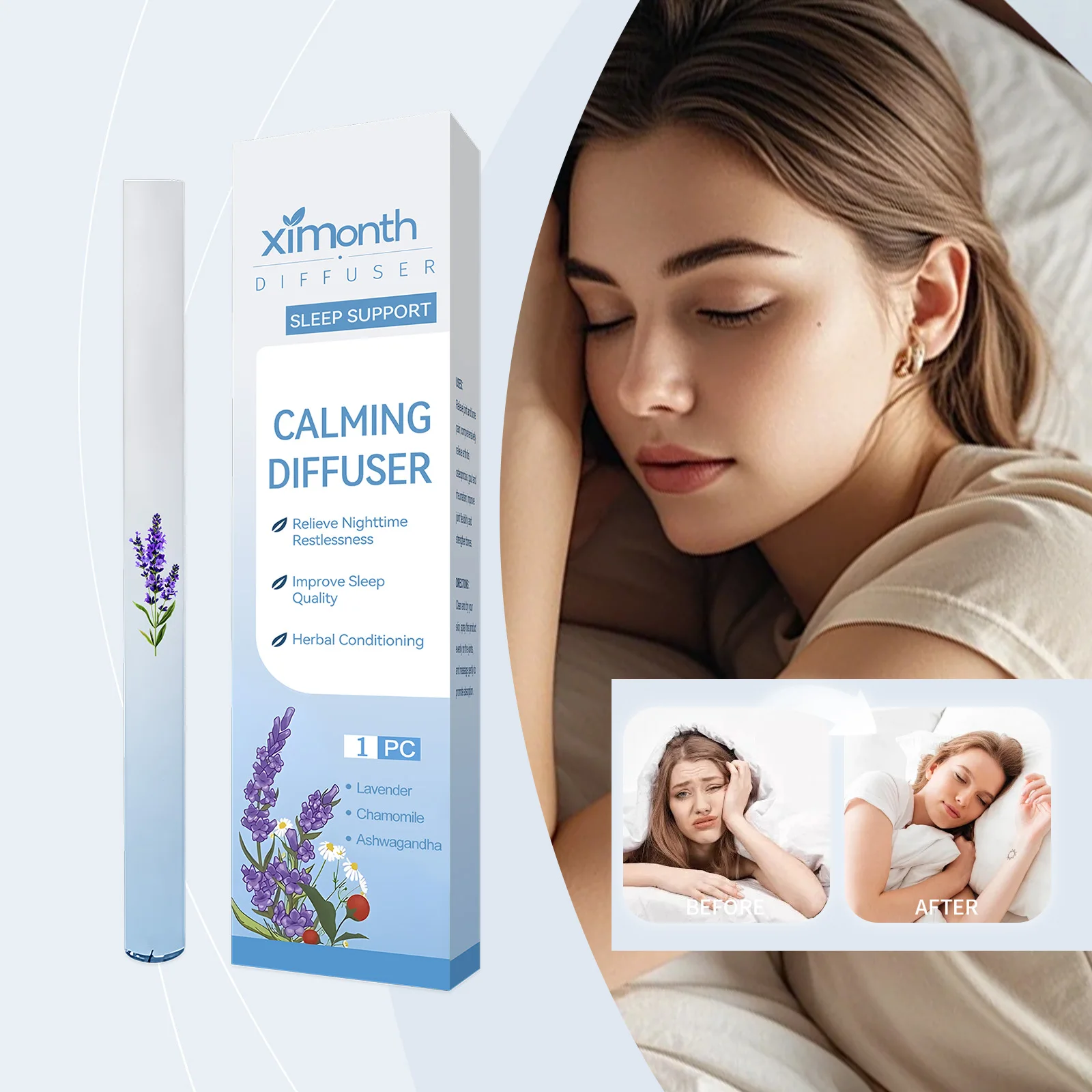 

Травяные палочки для ухода за сном. Мягко питает и успокаивает. Всемирно эффективно снимает тревогу и помощью портативной ночной палочки для ухода за сном. ﻿