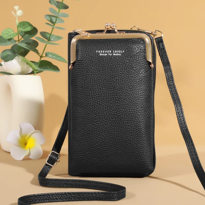 Bolso cruzado pequeño para mujer, Mini bolso de hombro de cuero mate, bolso de mano para teléfono