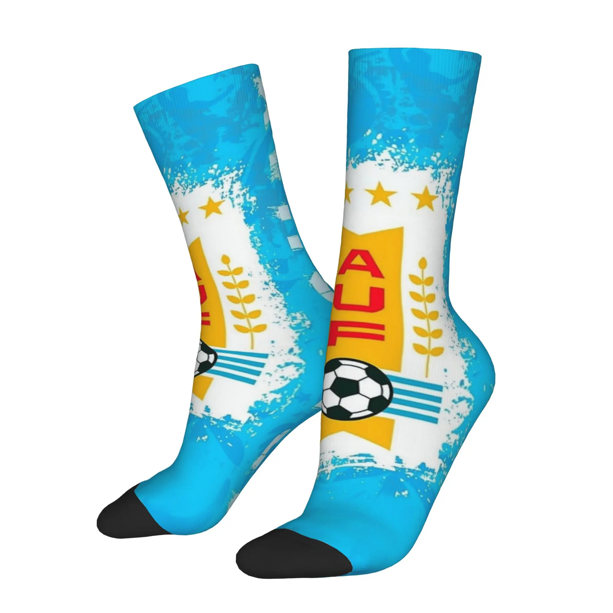 Hip Hop Vintage Uruguay Crazy Men's compression Socks Unisex  Harajuku Seamless Printed Funny Sock Match Day Essentials