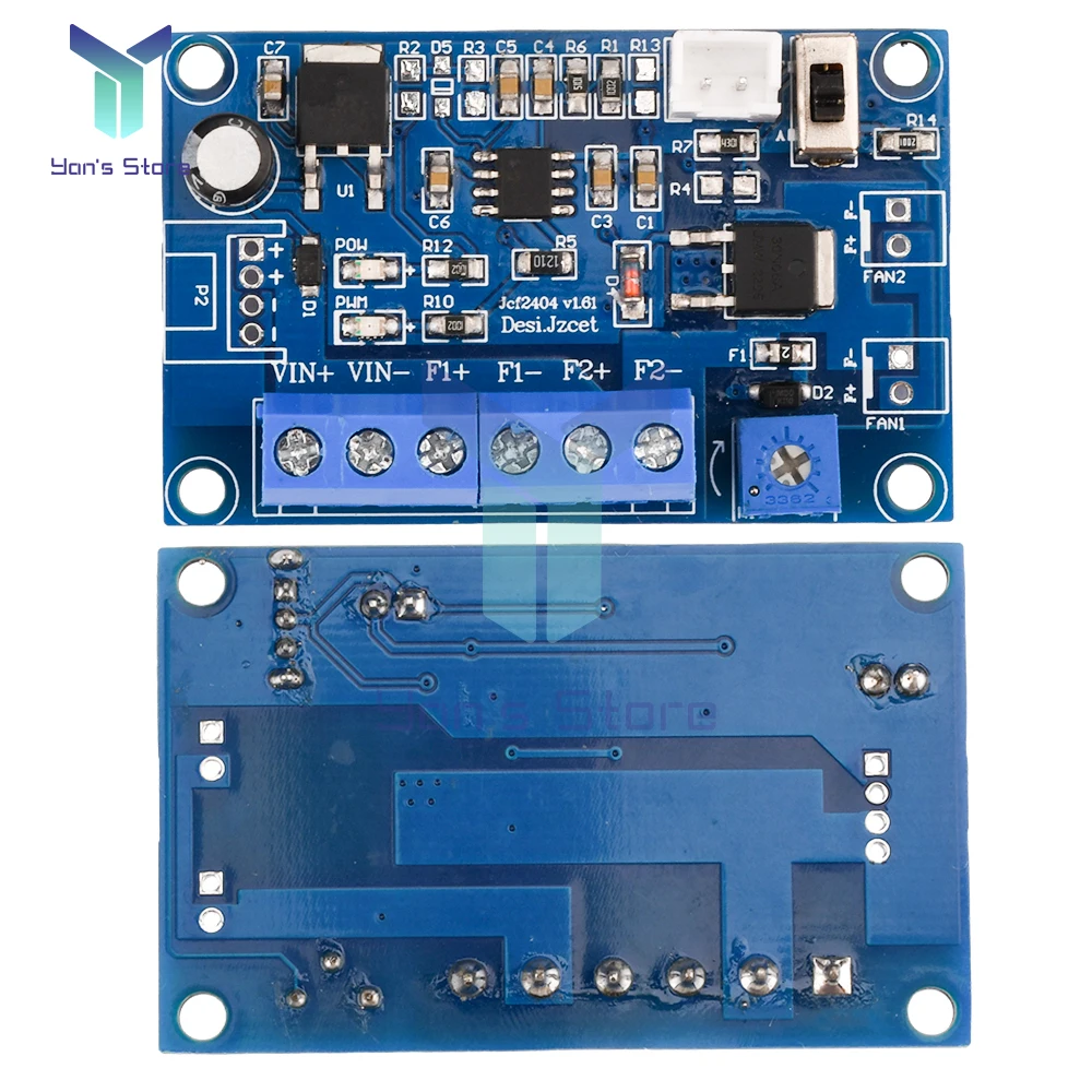 DC12V 24V termistor PWM moduł przełącznik kontroli temperatury wentylatora moduł płyta kontrolera z czujnikiem 50CM