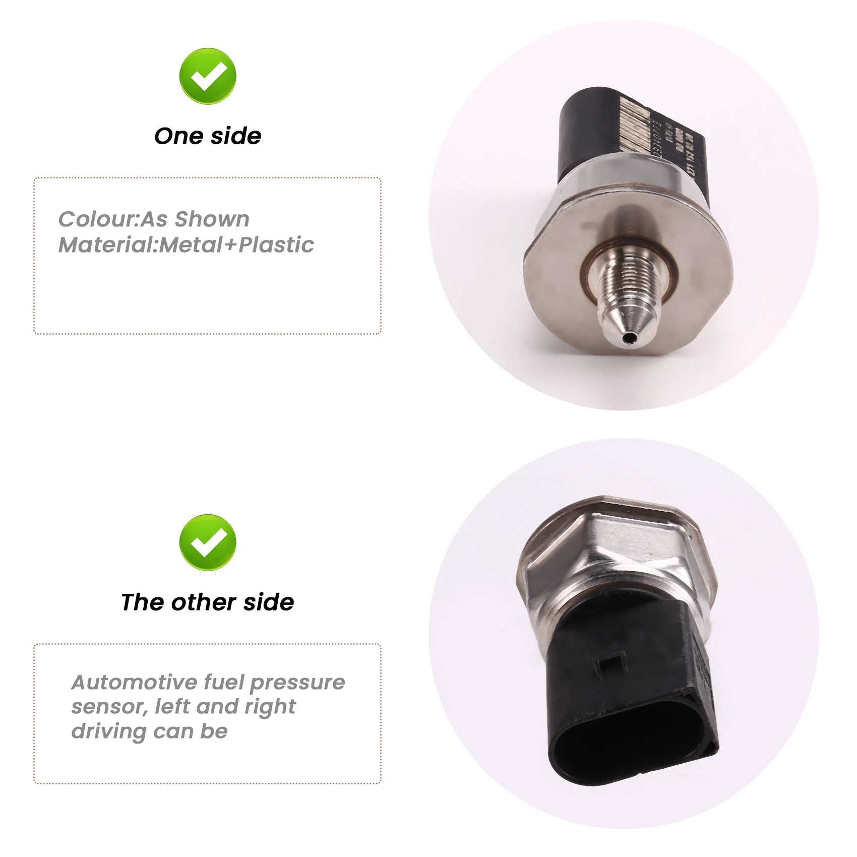 

N31R_Fuel Pressure Sensor Fuel Rail Pressure Sensor A2711530328 55PP33-01 for Mercedes-Benz C-Class