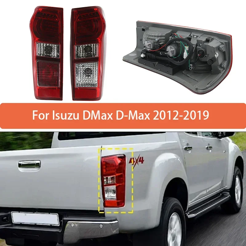 

1Pc Tail Light For Isuzu DMax D-Max 2012 2013 2014 2015 2016 2017-2019 Rear Taillight Warning Light Reversing Light With Wires