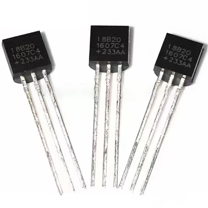 10PCS  DS18B20 Chip Programmable Digital Thermometer/Temperature Sensor Temperature Acquisition TO-92