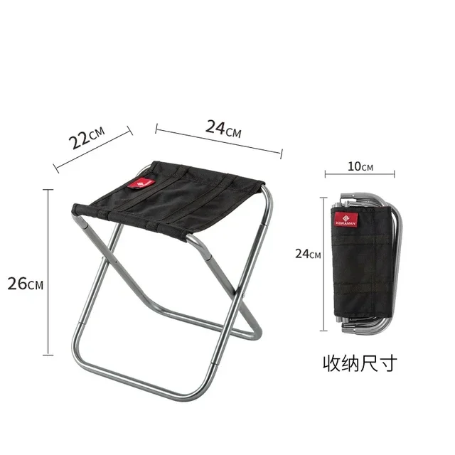 Portable Foldable Folding Small Stool Bench Stool  Outdoor Mare Ultra Light Subway Train Travel Picnic Camping Fishing Chair