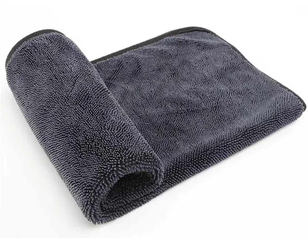 Auto-Waschlappen 1200GSM Doppelseitiges Handtuch Auto-Detailing Gedrehtes Geflecht-Tuch Super Saugfähiger Lappen für Auto- und Hausreinigung Zubehör – Detail 16