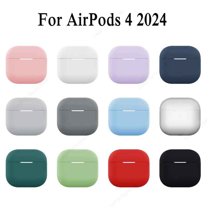 2024 New Case For Apple Airpods 4 Cover Silicone Protective Cases For Airpods 4 4th Gen Fundas Wireless Headphone Accessories