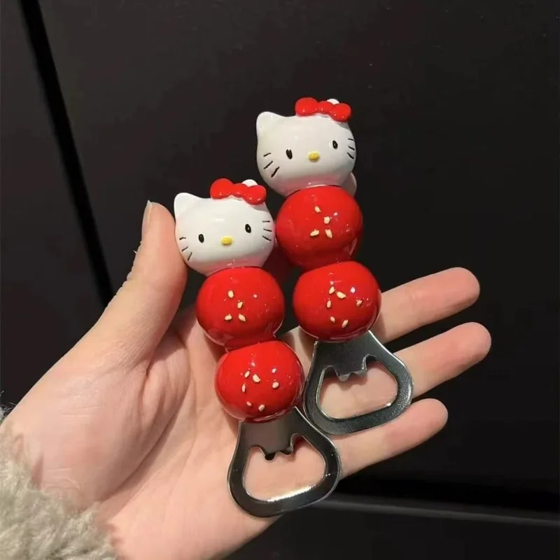 

KT Cat Beer Bottle Opener Cartoon Cute Characters Magnet Adsorption Fridge Decoration Pendant Multi Functional Creative Gifts