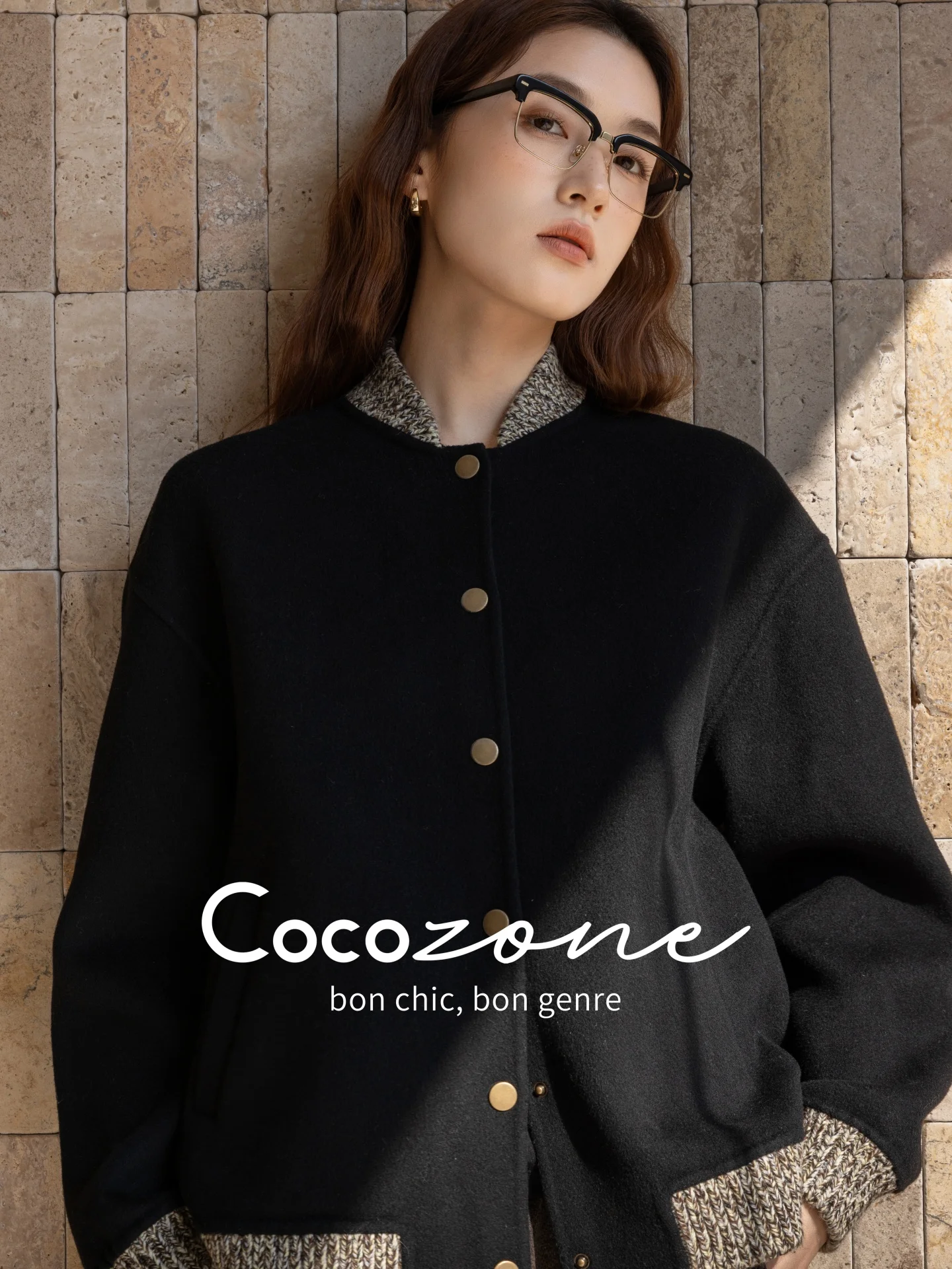 

Пальто ZONE из смесовой шерсти, повседневное, на одной пуговице, с цветным блоком, женская верхняя одежда, дышащий хлопок, длинный рукав