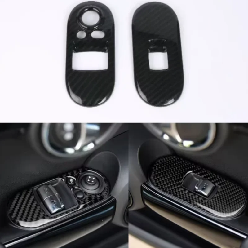 

Car Window Lifter Switch Control Panel Cover Trim For BMW Mini Cooper F55 F56 2018-2021 Auto Interior Decorative Accessories