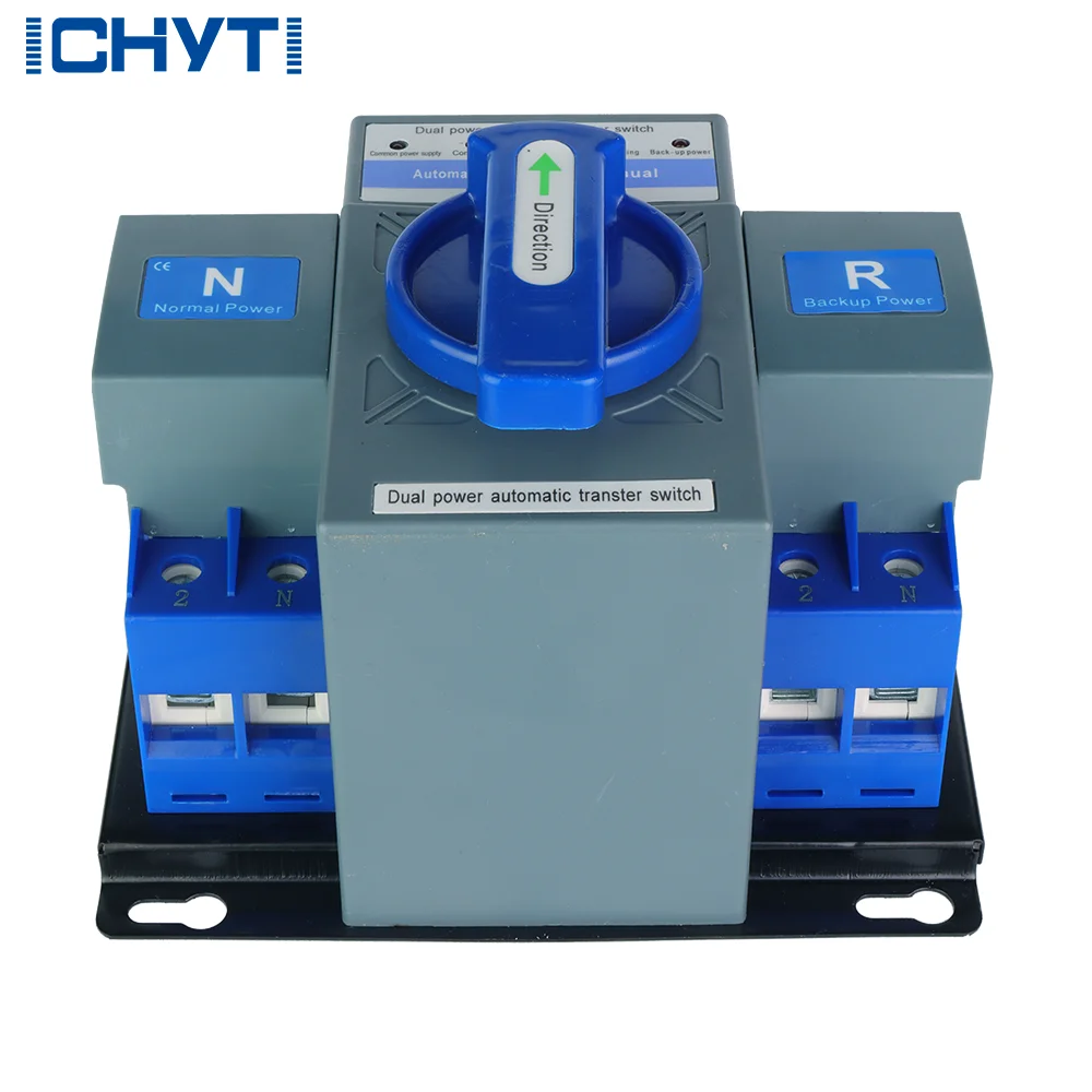 2 uds OEM servicio 63A interruptor de cambio de transferencia automática de doble potencia