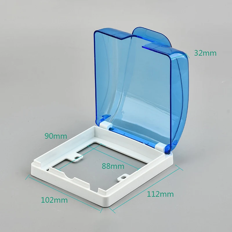 1PC 86 Type Outdoor Socket Waterproof Box Electric Plug Cover Rainproof Cover For Charging Pile Socket Switch Protection Cover