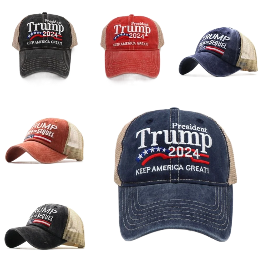 قبعة بيسبول رئاسية في الولايات المتحدة للرجال والنساء ، قبعة شمس قابلة للتعديل ، قبعة رياضية قابلة للتنفس ، قبعة رياضية مغسولة ، رائعة ،