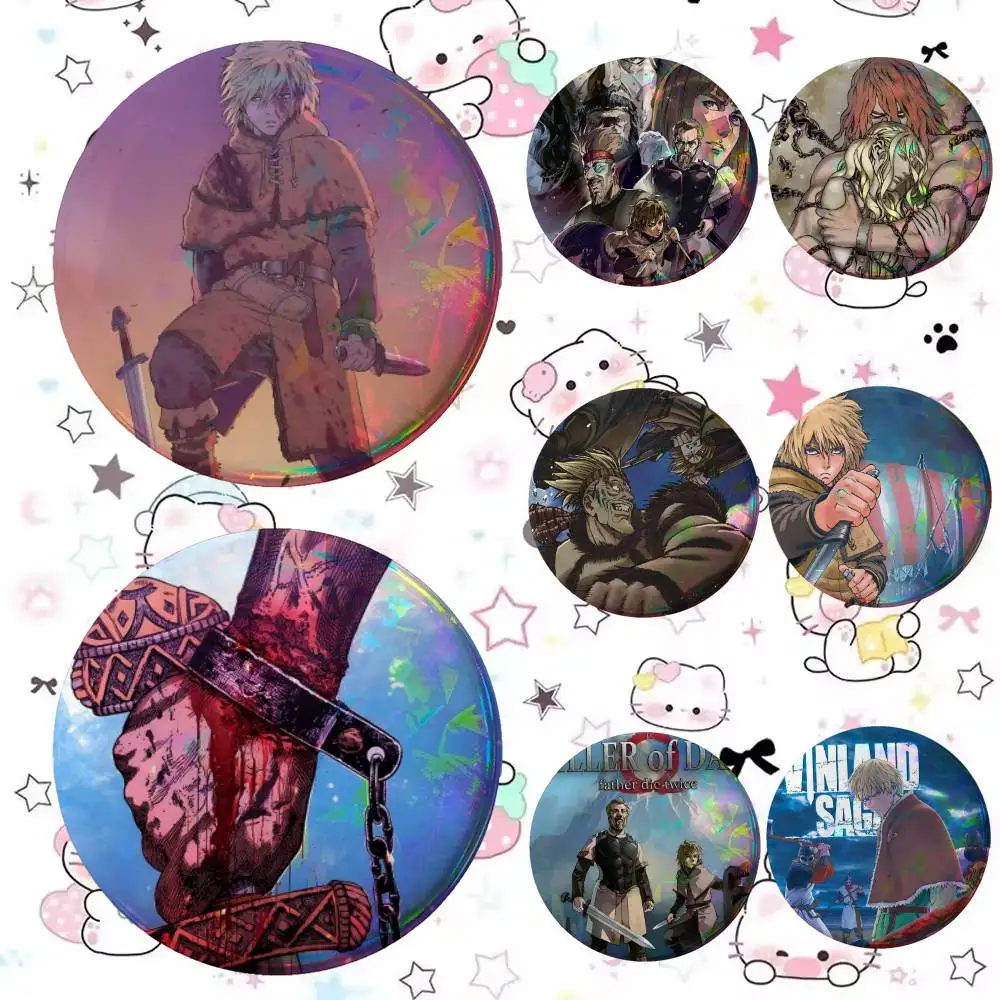 Vinland Saga   Badge Tinplate Coin Brooch Clothing Backpack Accessories Lapel Pin