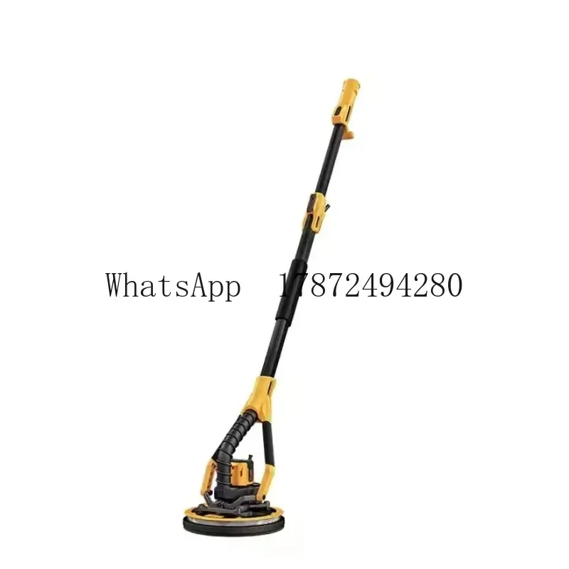 ماكينة تلميع الحائط الكهربائية بدون فرش 220 فولت، عمود طويل، ماكينة صنفرة خفيفة مزدوجة مع معجون لتحسين المنزل