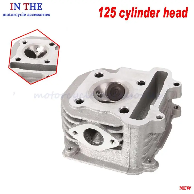 GY6 125cc Scooter Engine Rebuild Kit Cylinder Kit Cylinder Head assy for 4-stroke 157QMJ Moped Go-Kart ATV