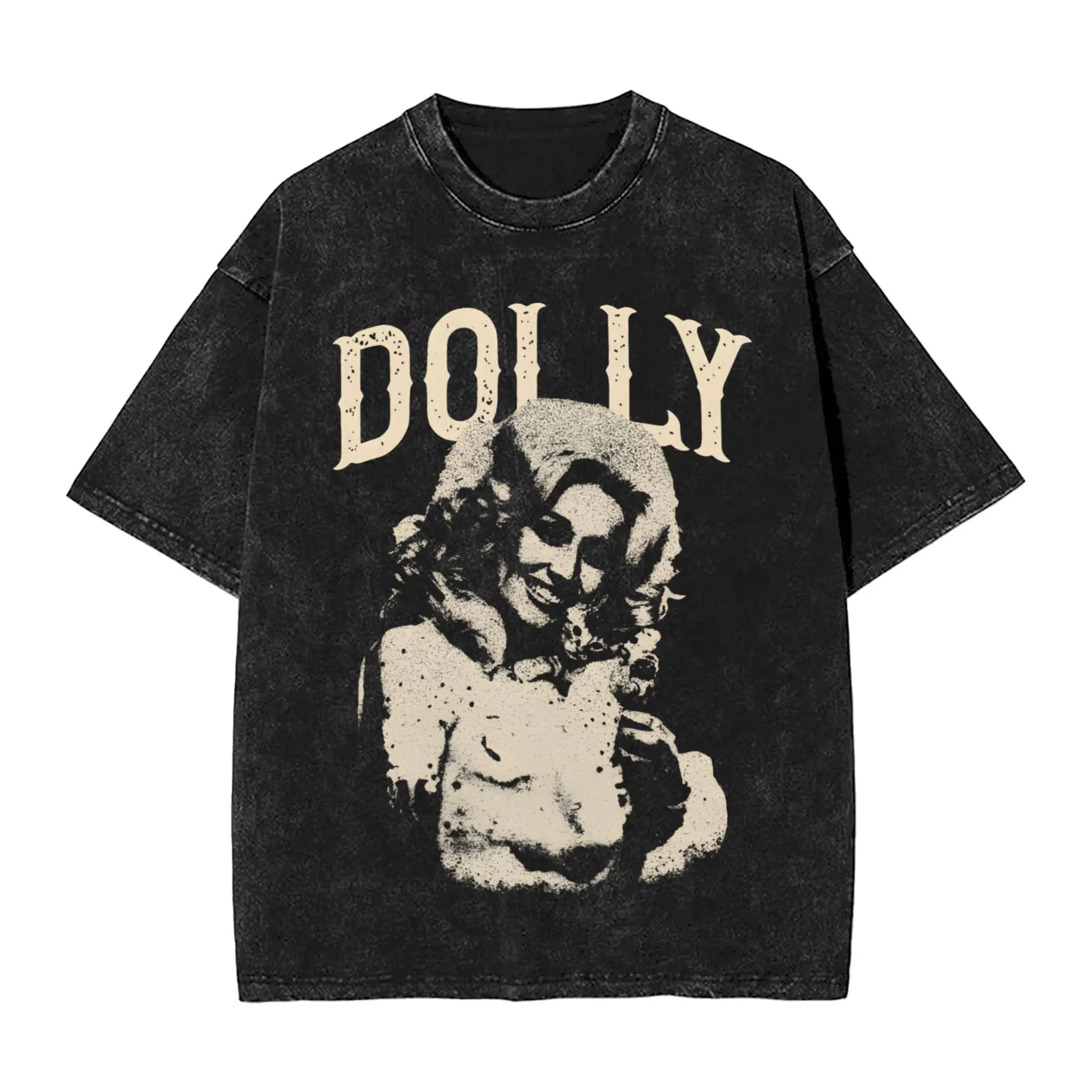 RIP Dolly Parton T Shirt Hip Hop Washed Cotton Oversize T-Shirts  Vintage Men Women Streetwear Printed Tops Tees