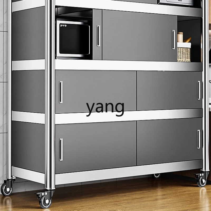 

YHM stainless steel drop storage household cabinet multi-functional rack
