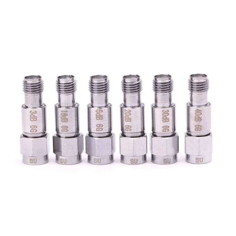 2W SMA DC-6GHz Coaxial Fixed Attenuators Frequency 6GHz SMA Fixed Connectors 50PB