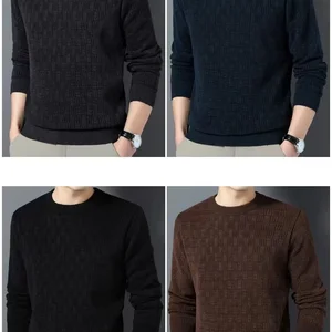 Male thickened mesh, hot blouse, mesh, casual clothes, men's fashion, fall and winter, 4xl 11 Main Men's Tricot Sales - №8