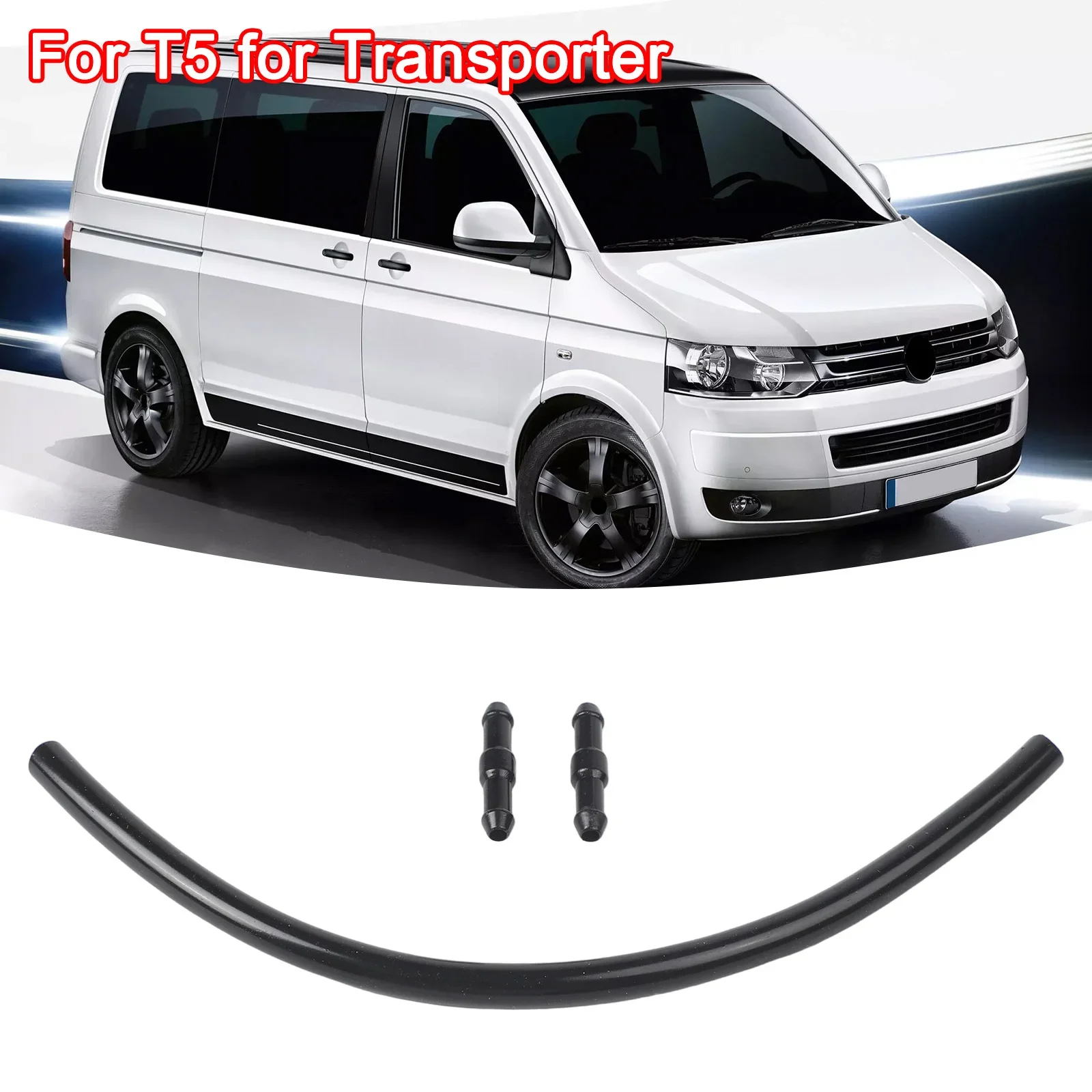 Washer Pipe Repair Kit 20CM Washing Hose 2PCS Connectors For T5 For Transporter Windshield Washer Hose Repair Kit Tube Plastic