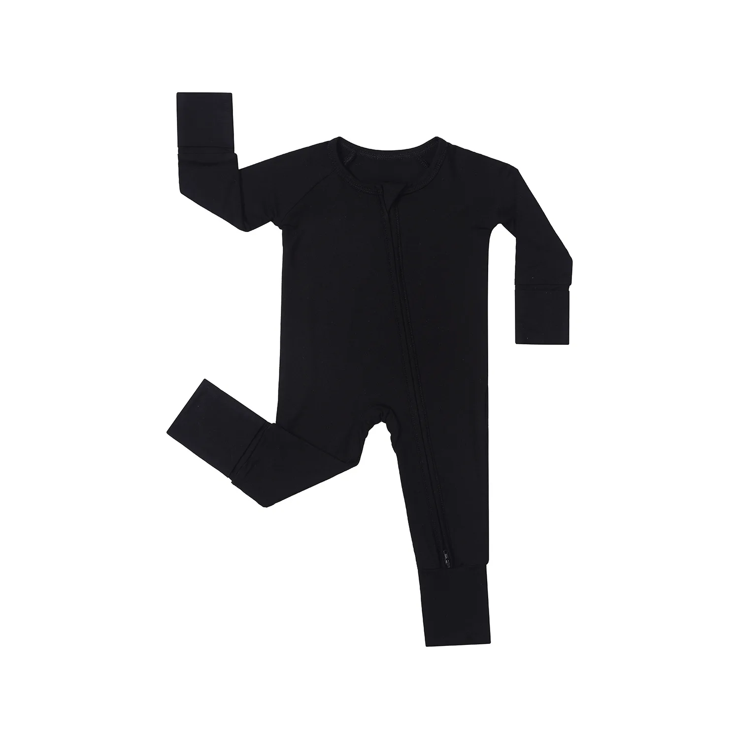 Bamboo fiber one-piece shirts solid color baby clothes loose clothes spring and autumn loungewear solid color long crawl suits