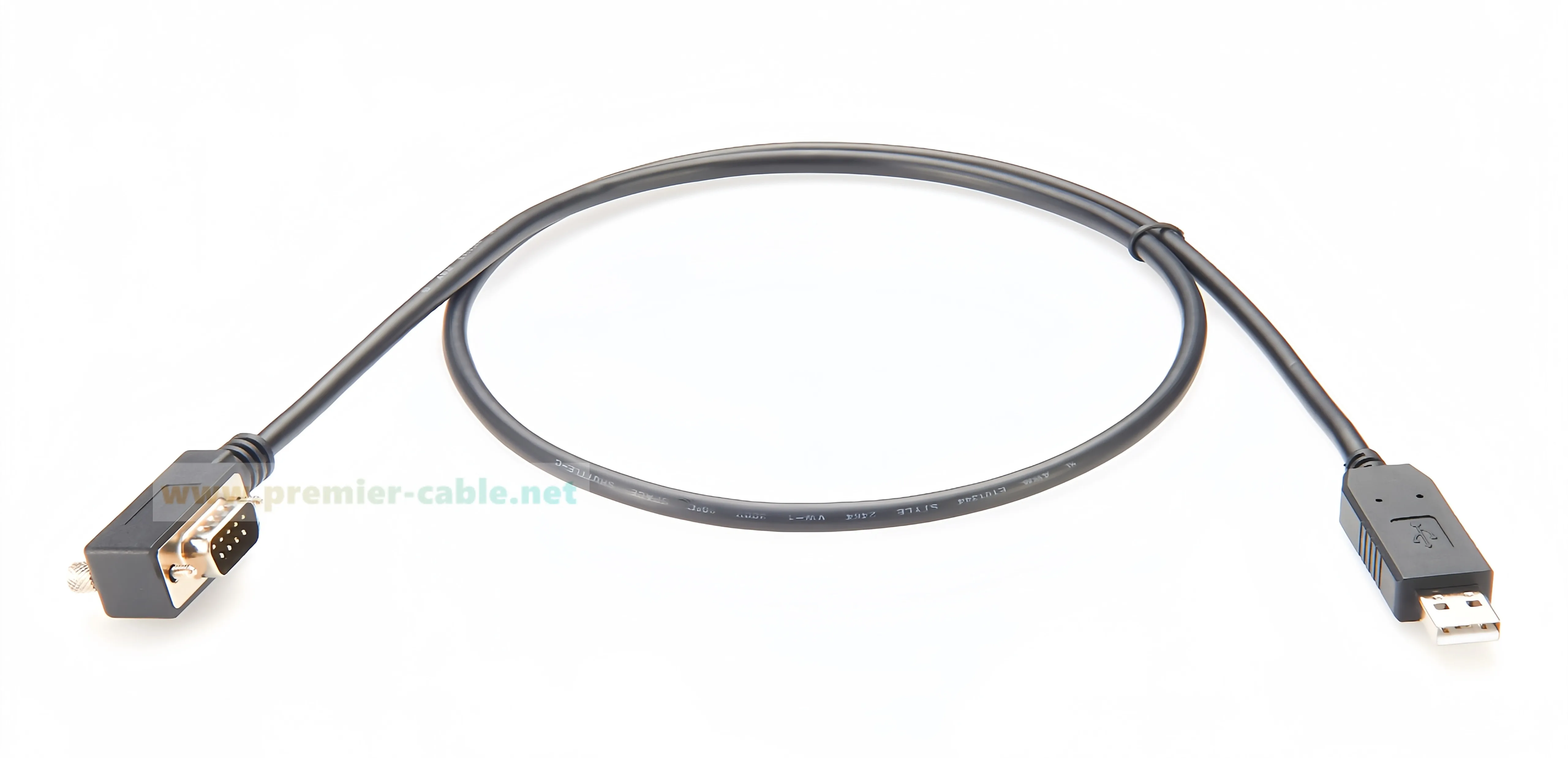 90-Grad-USB-2.0-zu-DB9-Seriell-Konverterkabel mit FTDI FT232RNL-Chip, platzsparend, USB-zu-RS232-zu-COM-Anschluss – Detail 5
