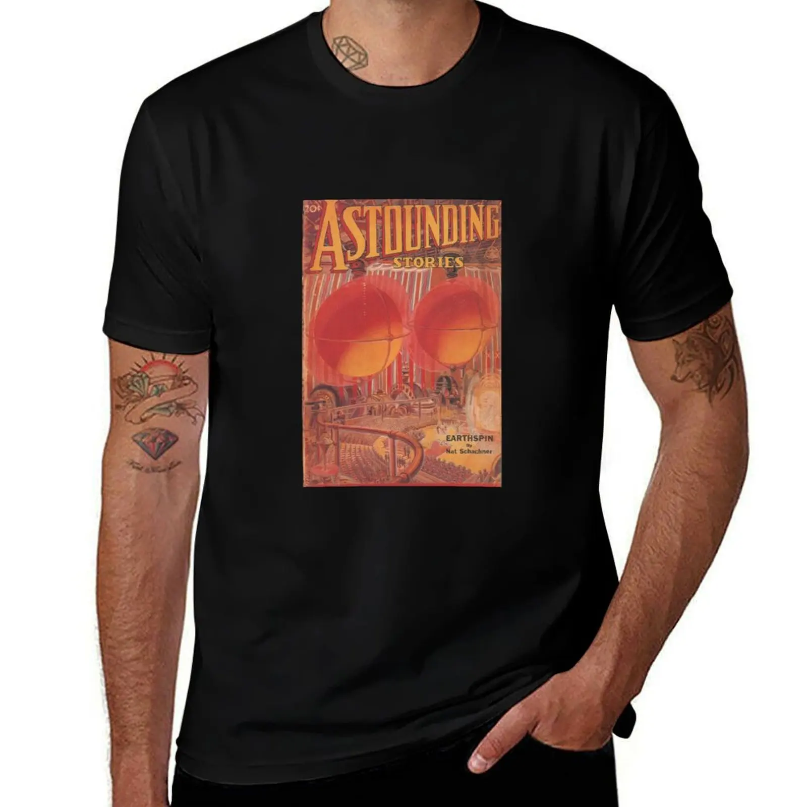 T-shirt Astounding Stories, T-shirt festif simple